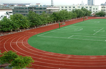 亞強(qiáng)體育施工案例:自結(jié)紋跑道施工YQ-004,